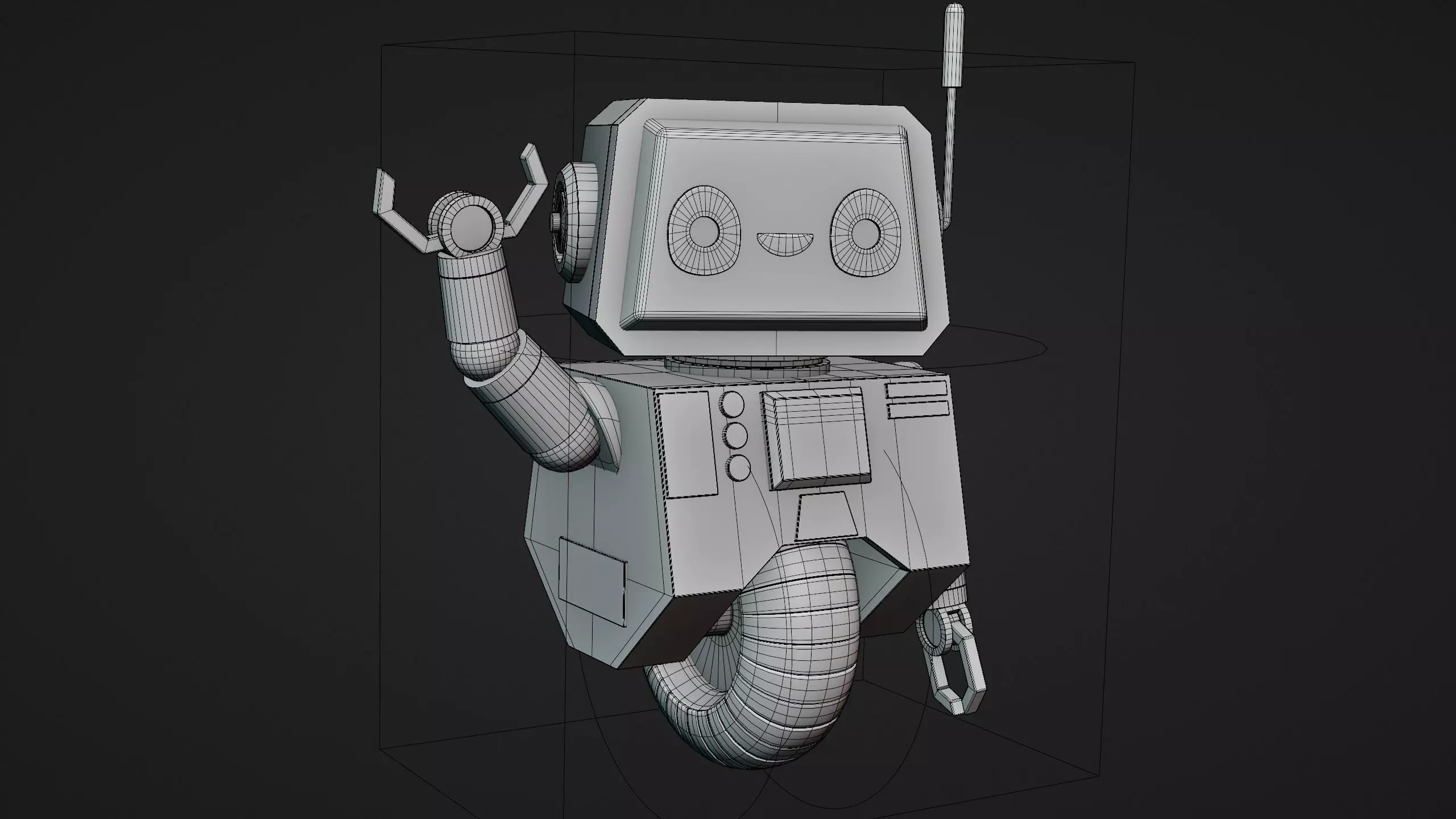 Cute Robot Character - Blender 3D model_27
