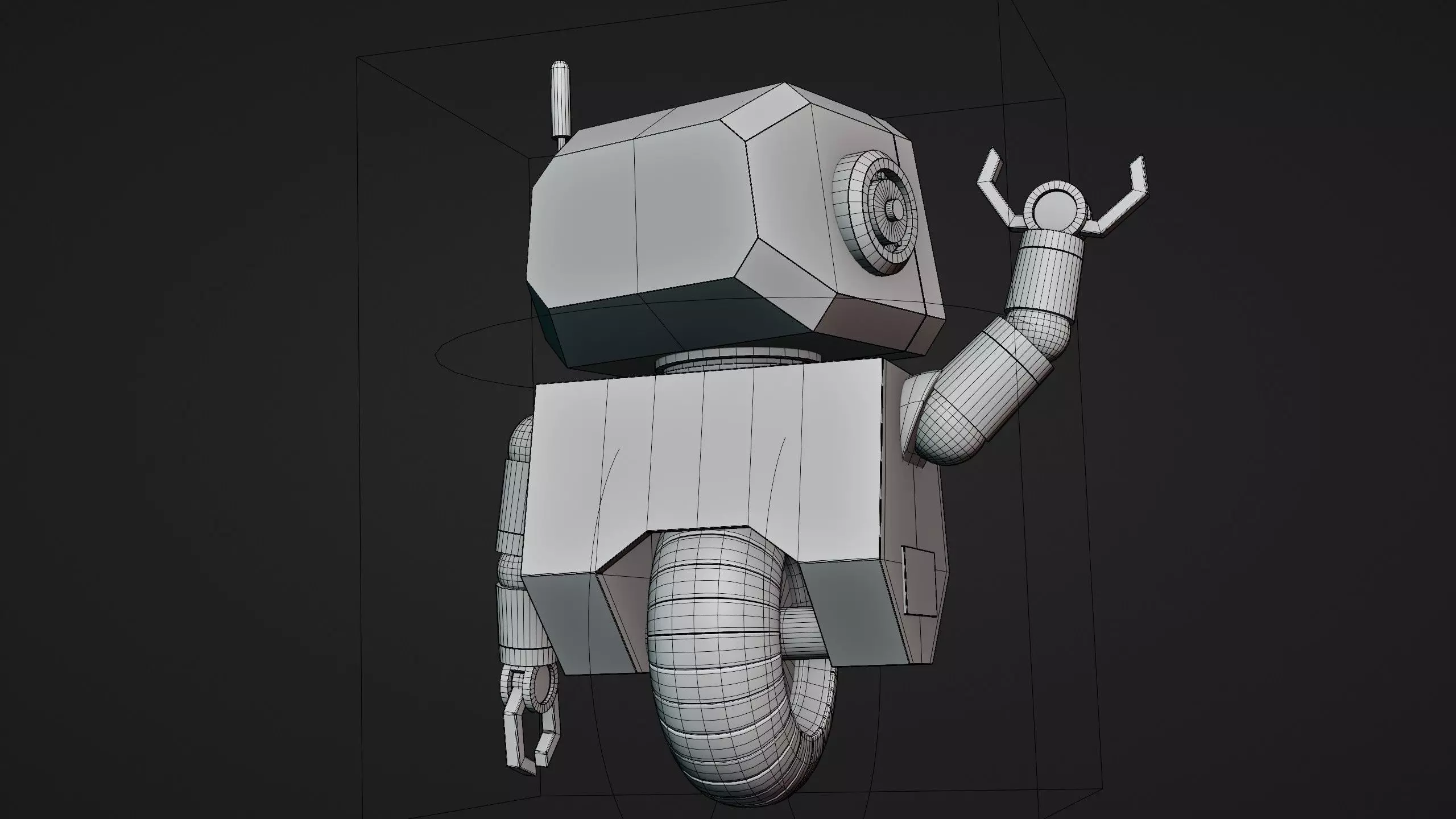 Cute Robot Character - Blender 3D model_29