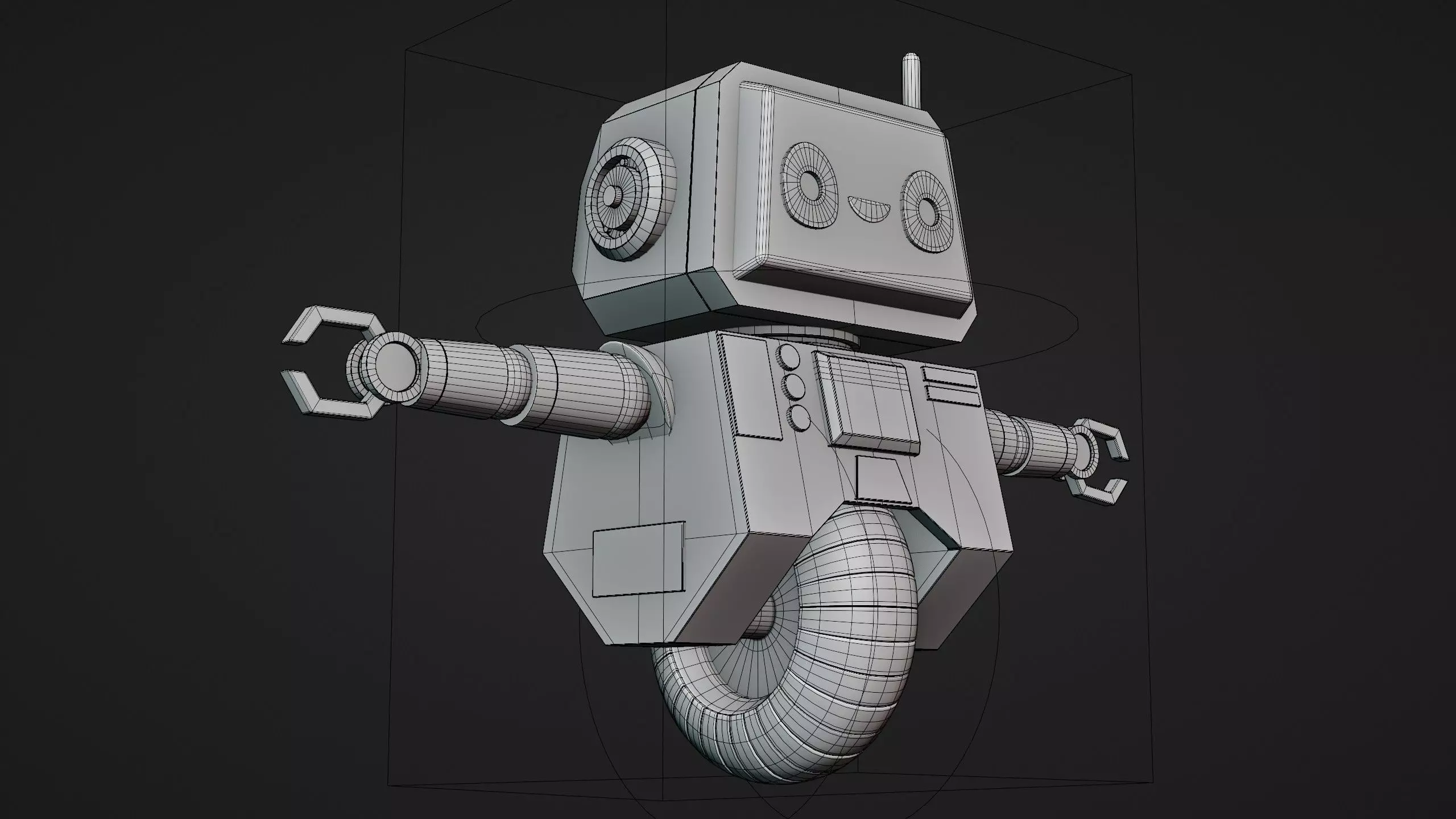 Cute Robot Character - Blender 3D model_33