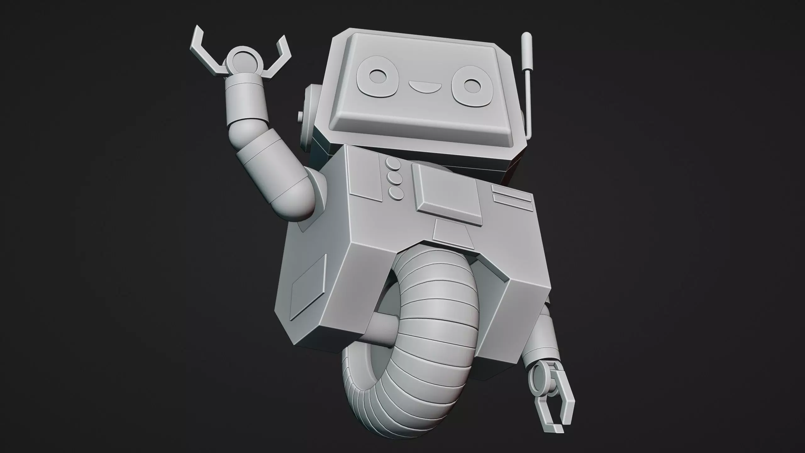 Cute Robot Character - Blender 3D model_21