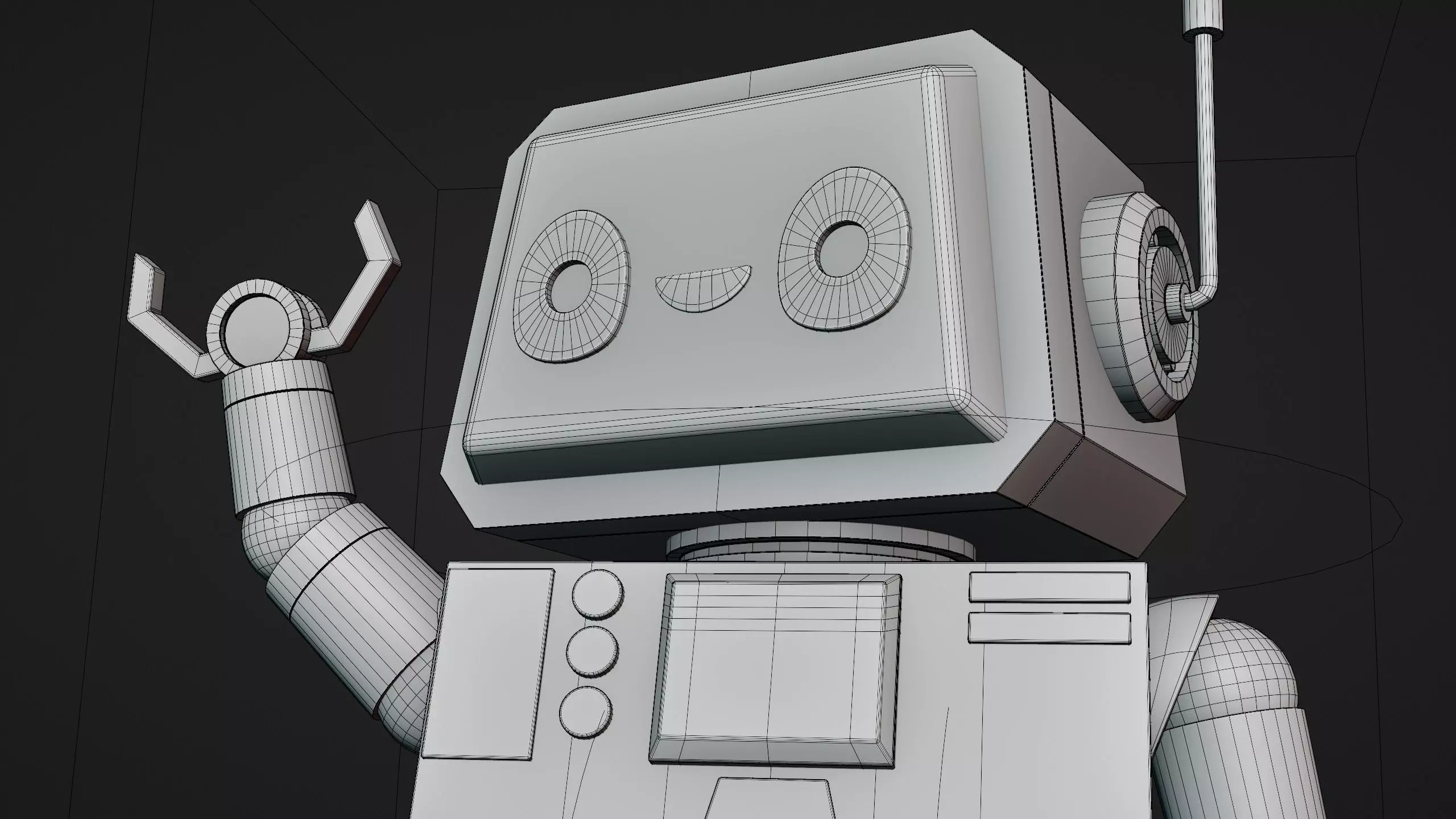 Cute Robot Character - Blender 3D model_31