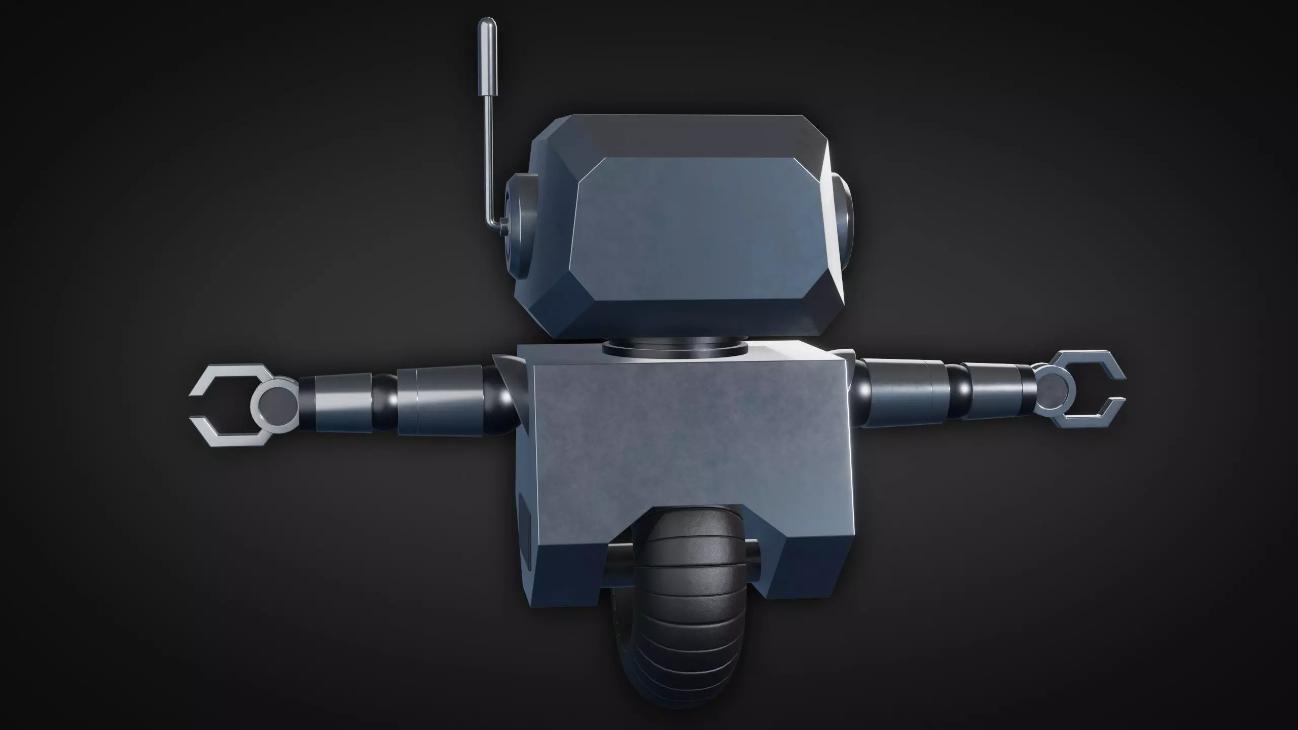 Cute Robot Character - Blender 3D model_16