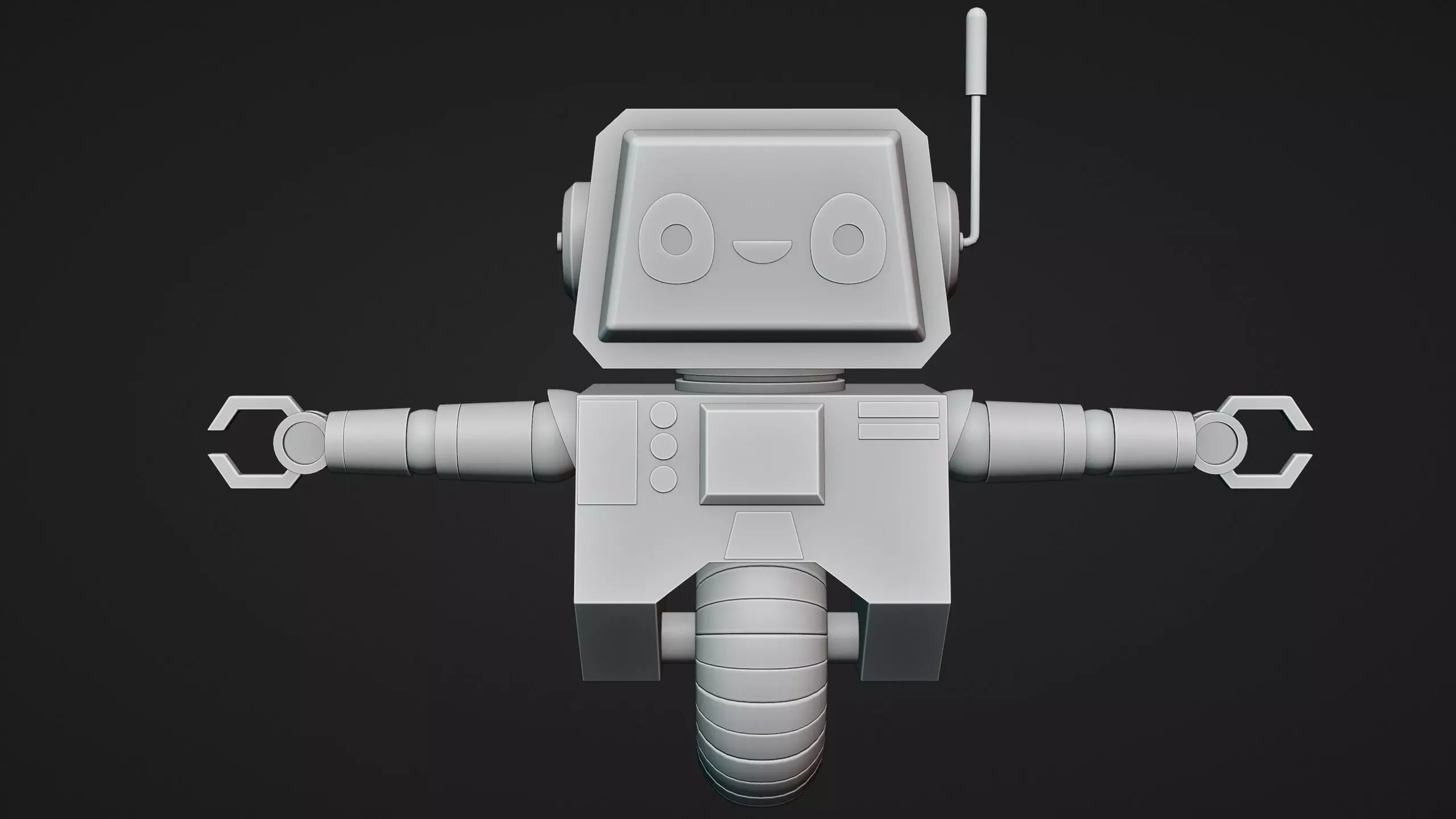 Cute Robot Character - Blender 3D model_26