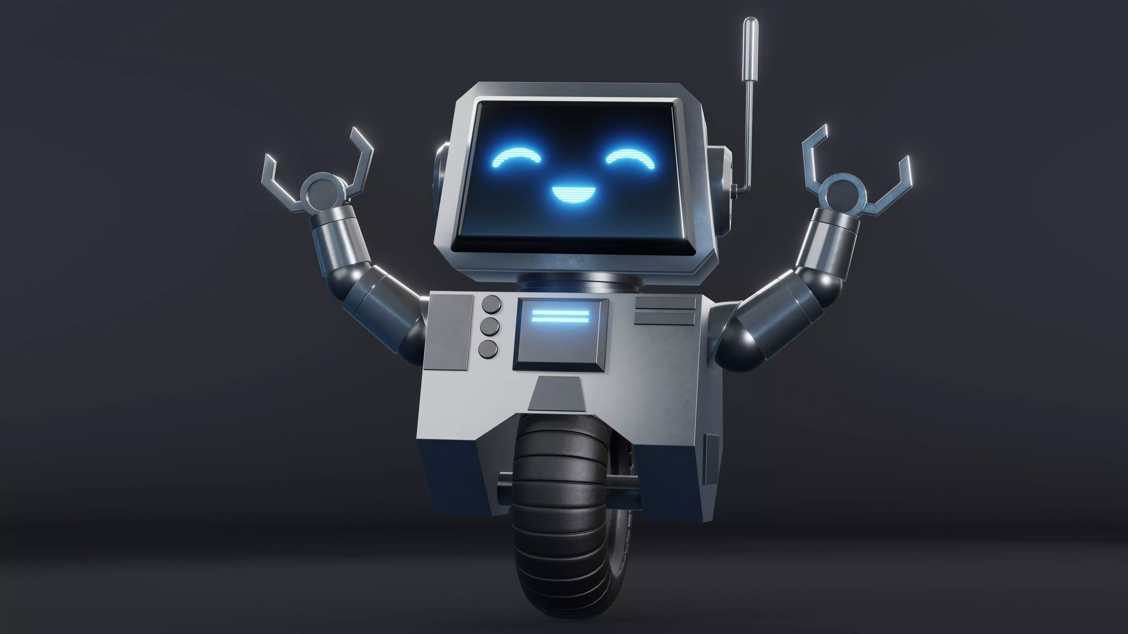 Cute Robot Character - Blender 3D model_3