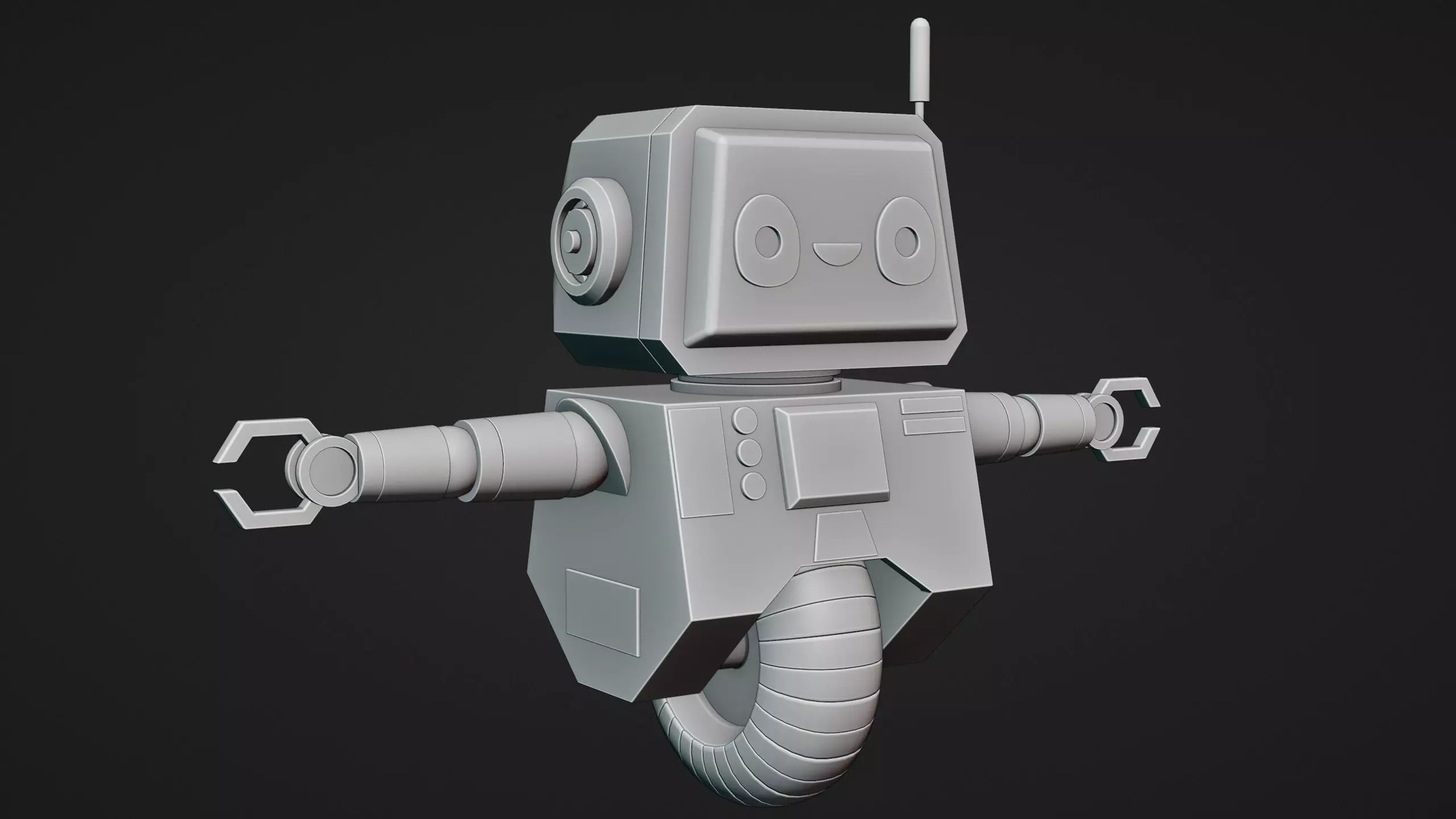 Cute Robot Character - Blender 3D model_24