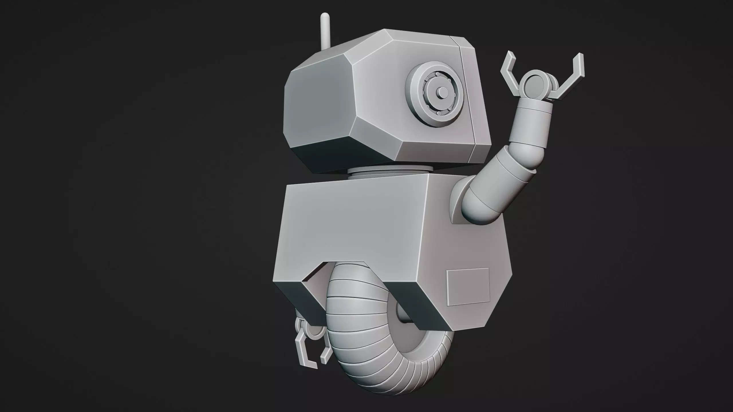 Cute Robot Character - Blender 3D model_20