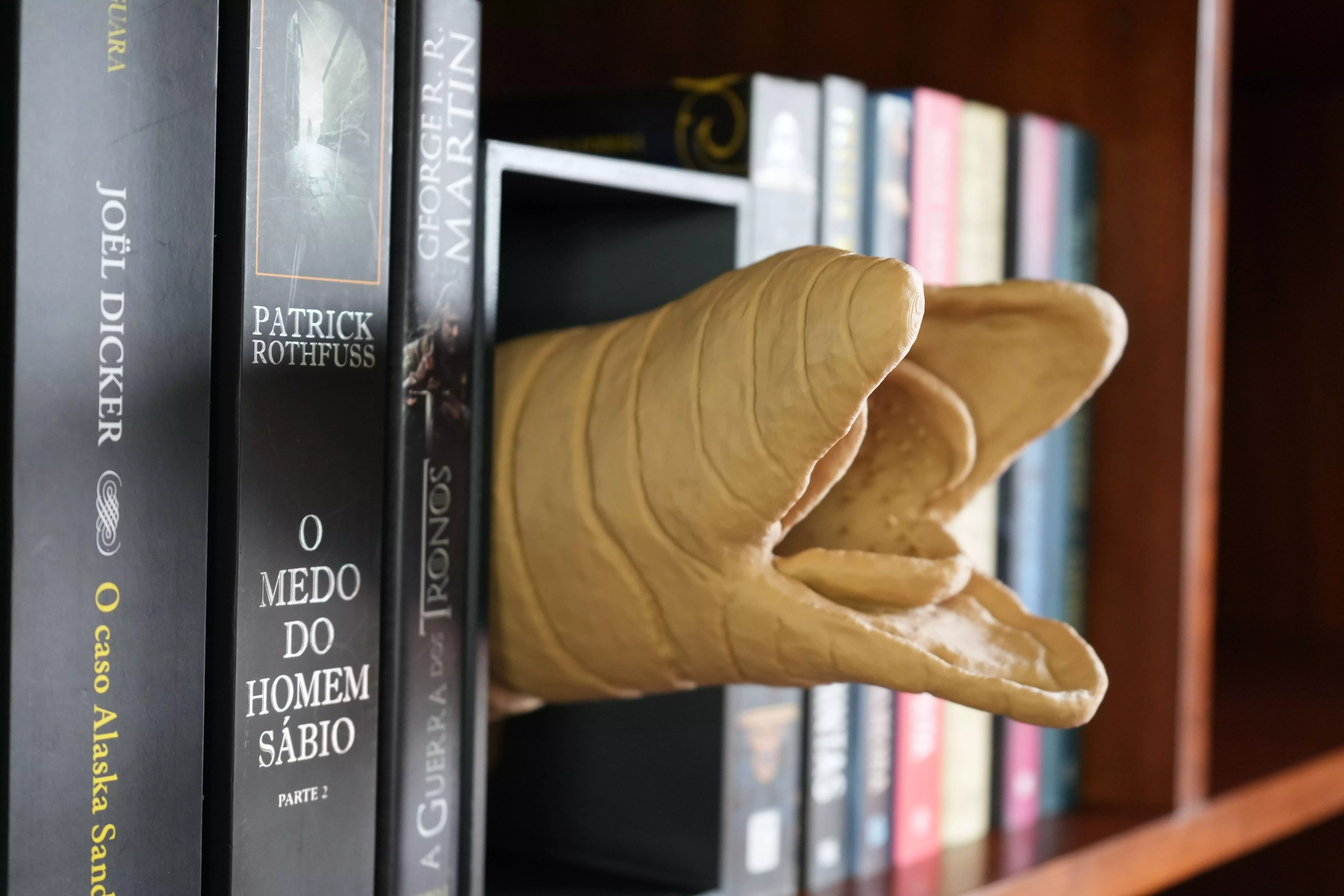 Dune Sandworm BookNook Bookshelf Decor Fantasy 3D print model_2
