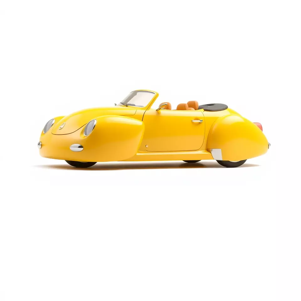 Sunny Retro Convertible model pack Low-poly 3D model_2