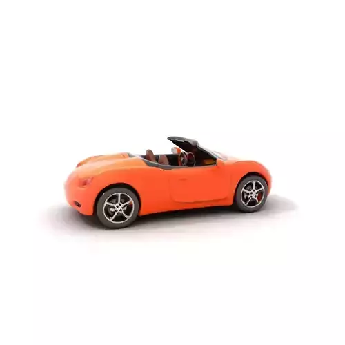 Vibrant Orange Convertible model pack