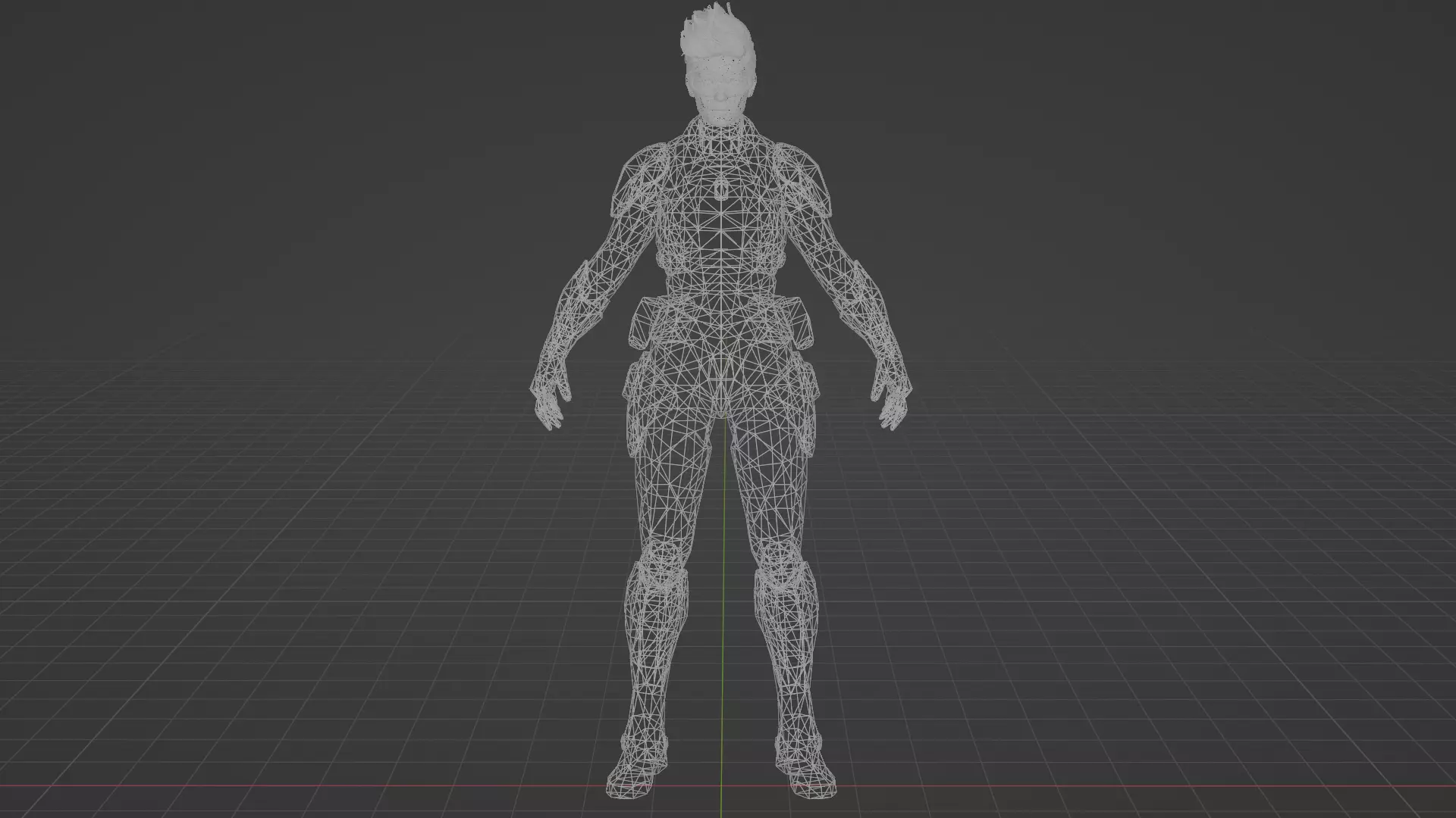 Secret Wars Captain Marvel Low-poly 3D model_6