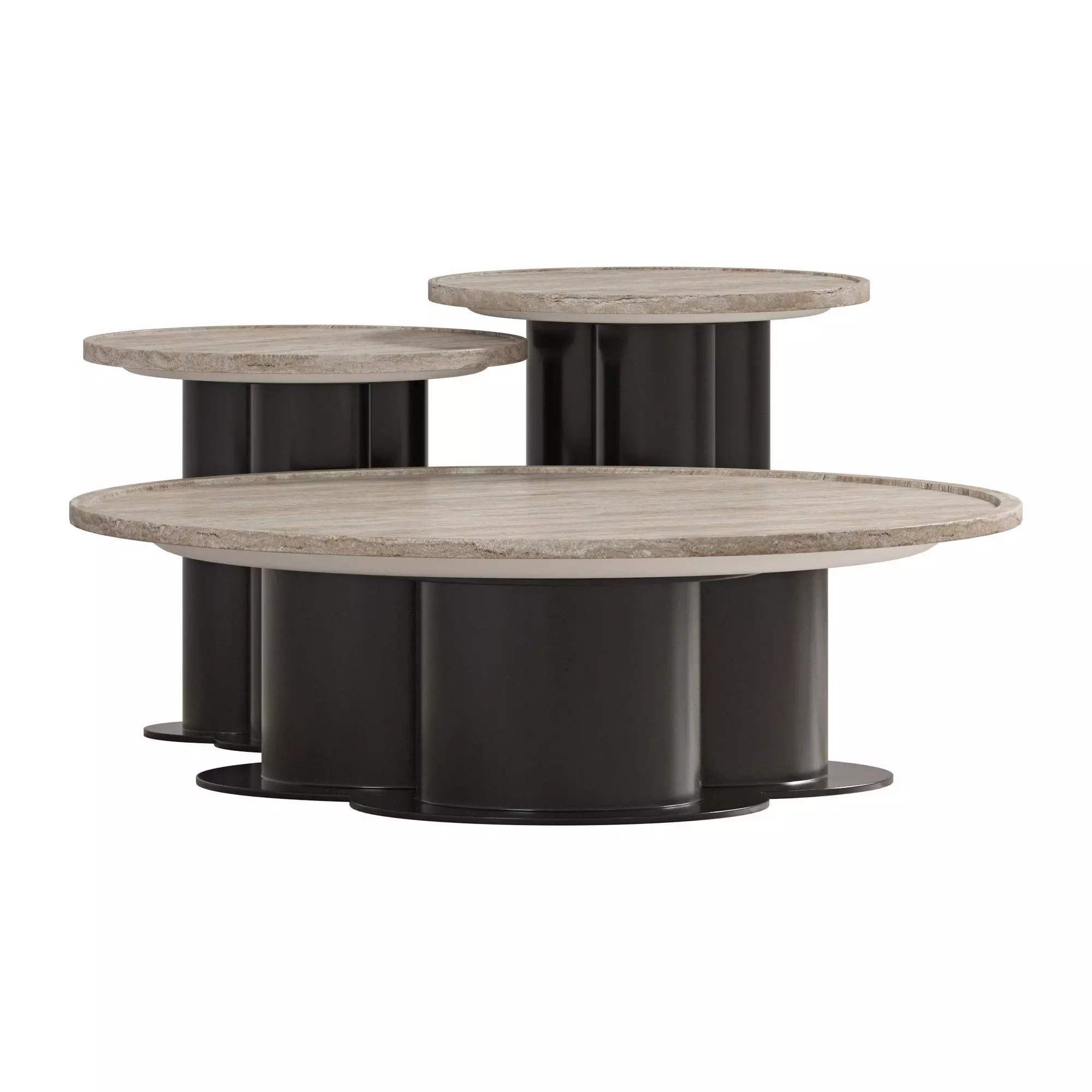 Trio Coffee Table 3D model_6