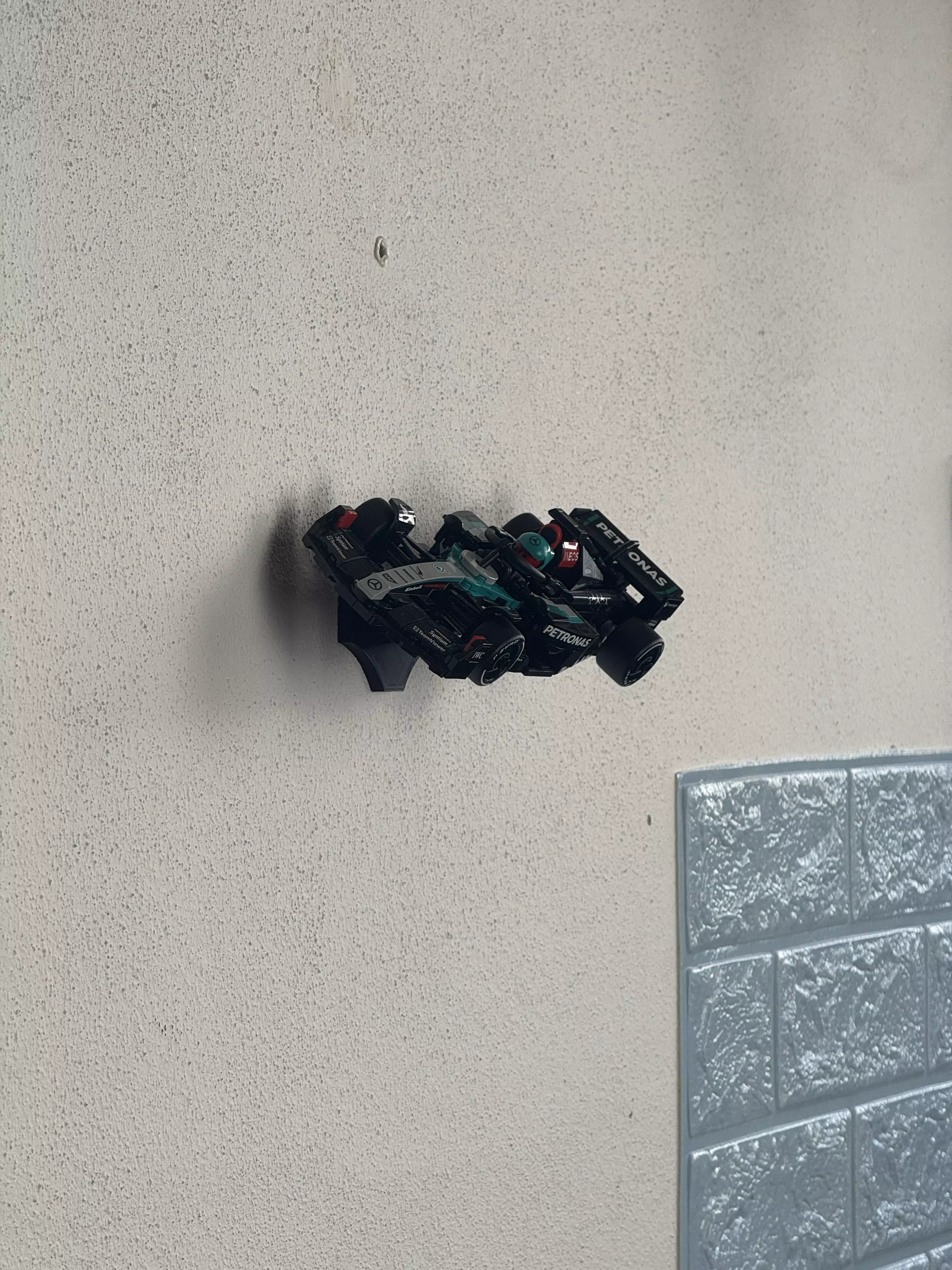 LEGO Formula 1 Wall Mount Speed Champions Compatible F1 3D print model_1