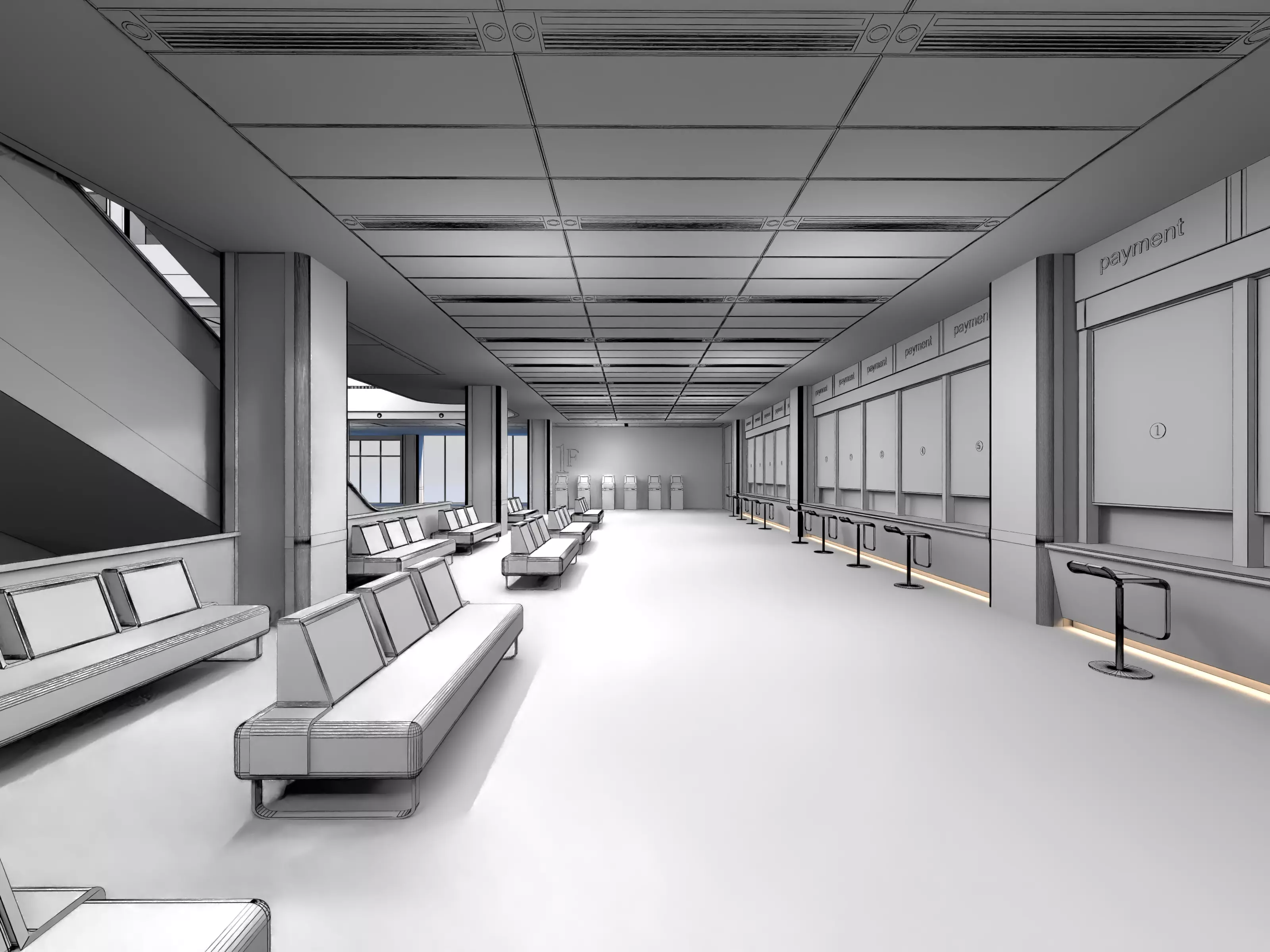 Hospital atrium 02 3D model_15