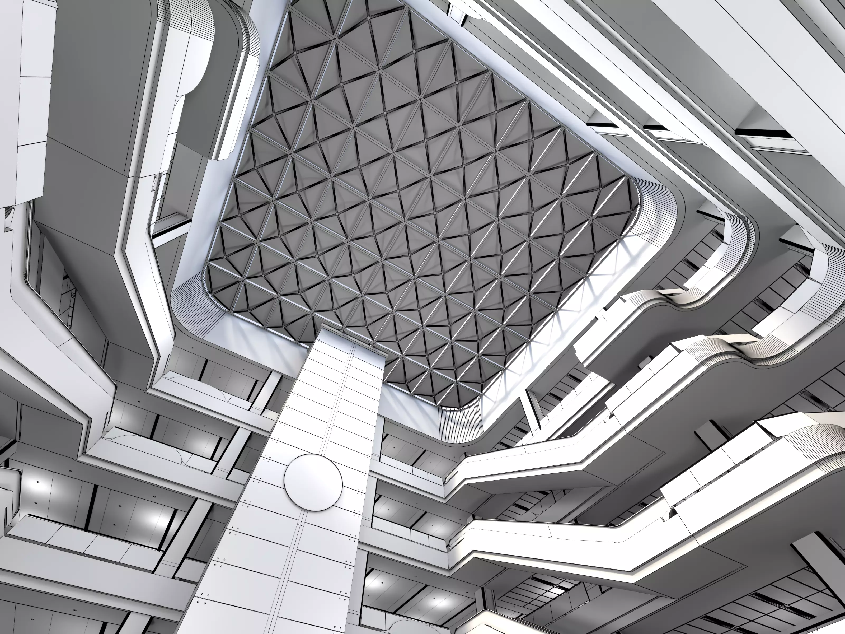 Hospital atrium 02 3D model_10