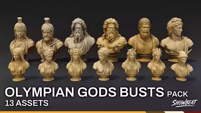 Olympian Gods Busts Pack