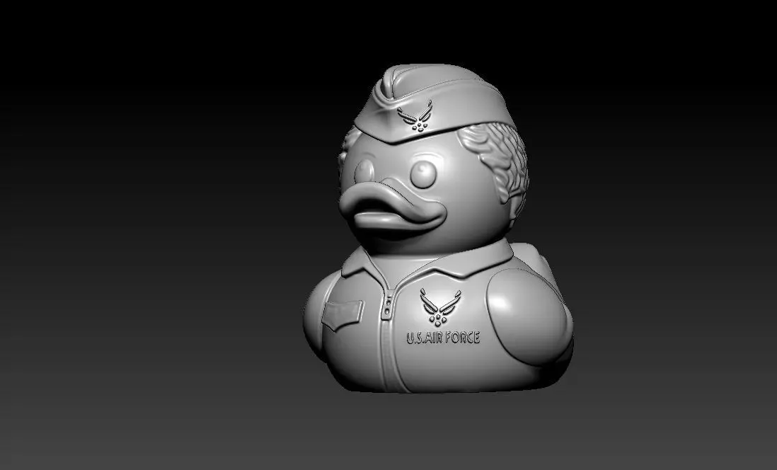 Rubber Duck - United States Air Force statue - 3D print 3D print model_4