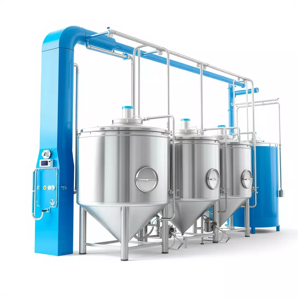 Stainless Steel Brewery Tanks model pack Low-poly 3D model_2