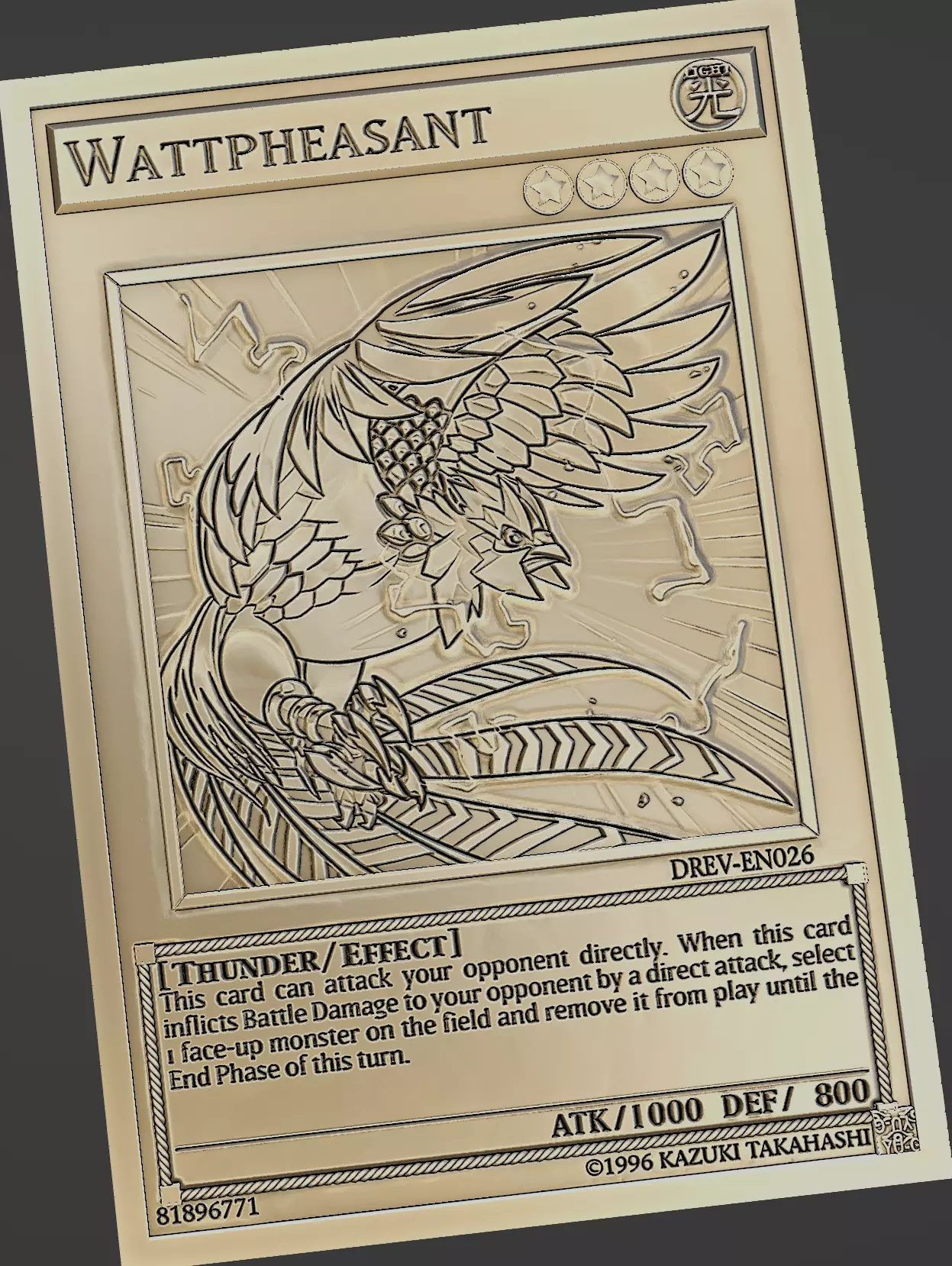 Wattpheasant - yu-gi-oh Free 3D print model