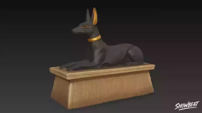 Egyptian Anubis Jackal Statue