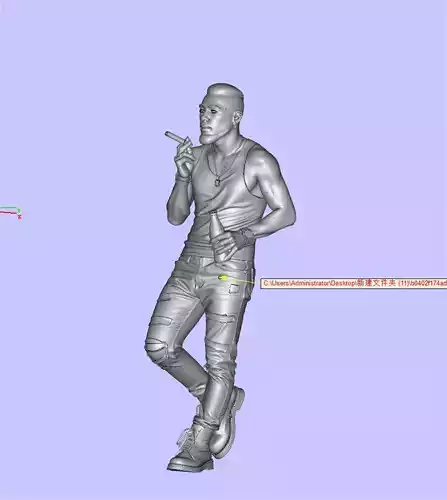 Smoking man holding a beer