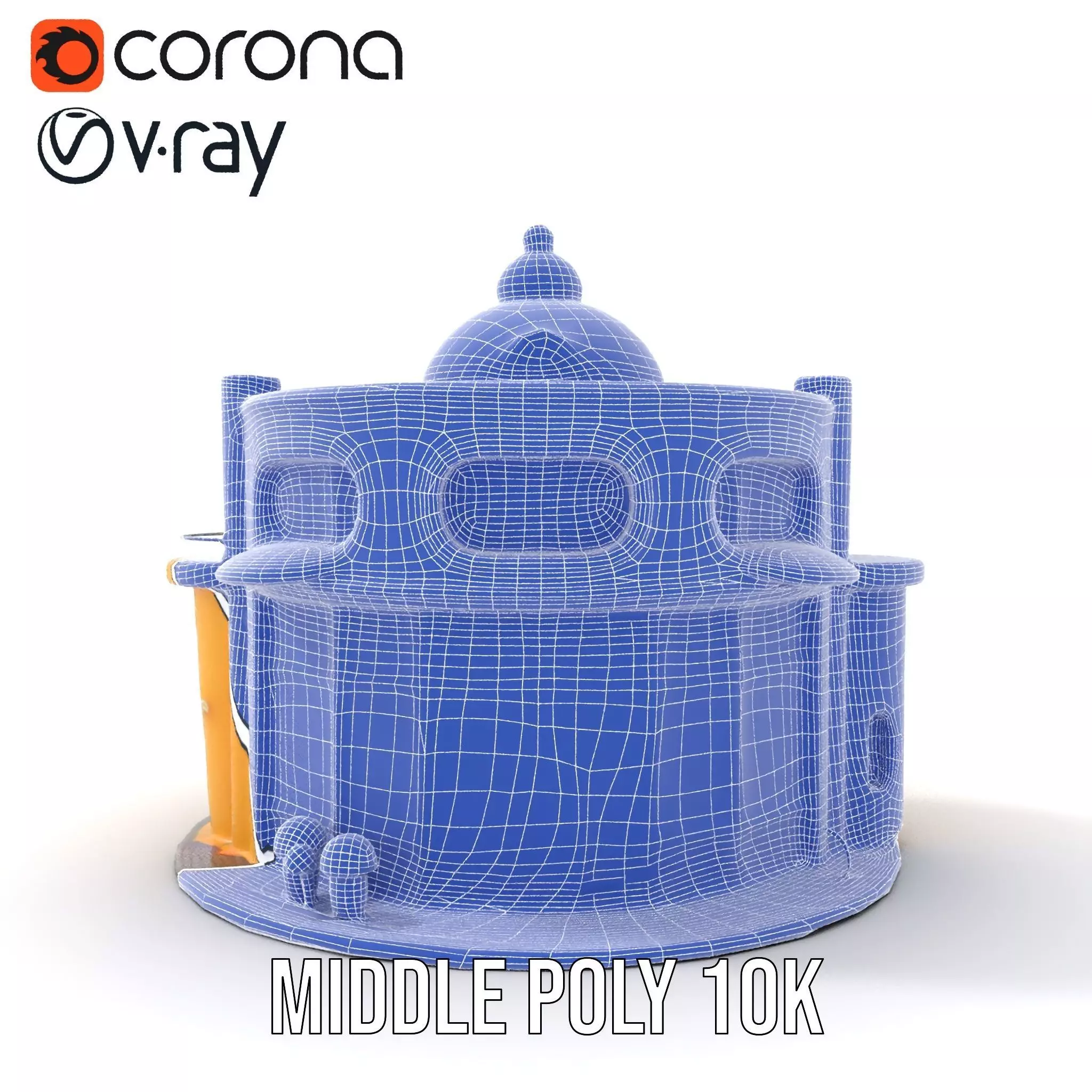 Vibrant Yellow Shopfront model pack Low-poly 3D model_24