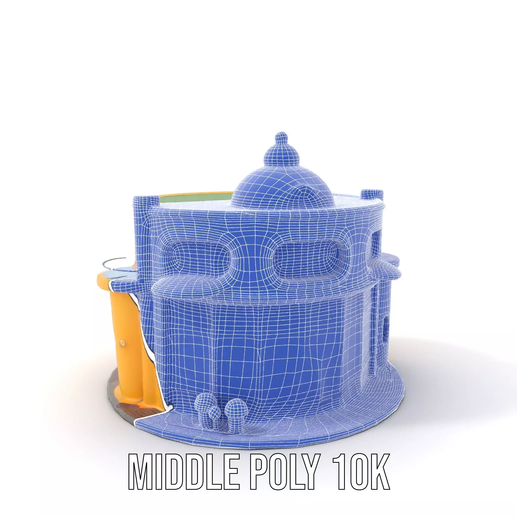 Vibrant Yellow Shopfront model pack Low-poly 3D model_16