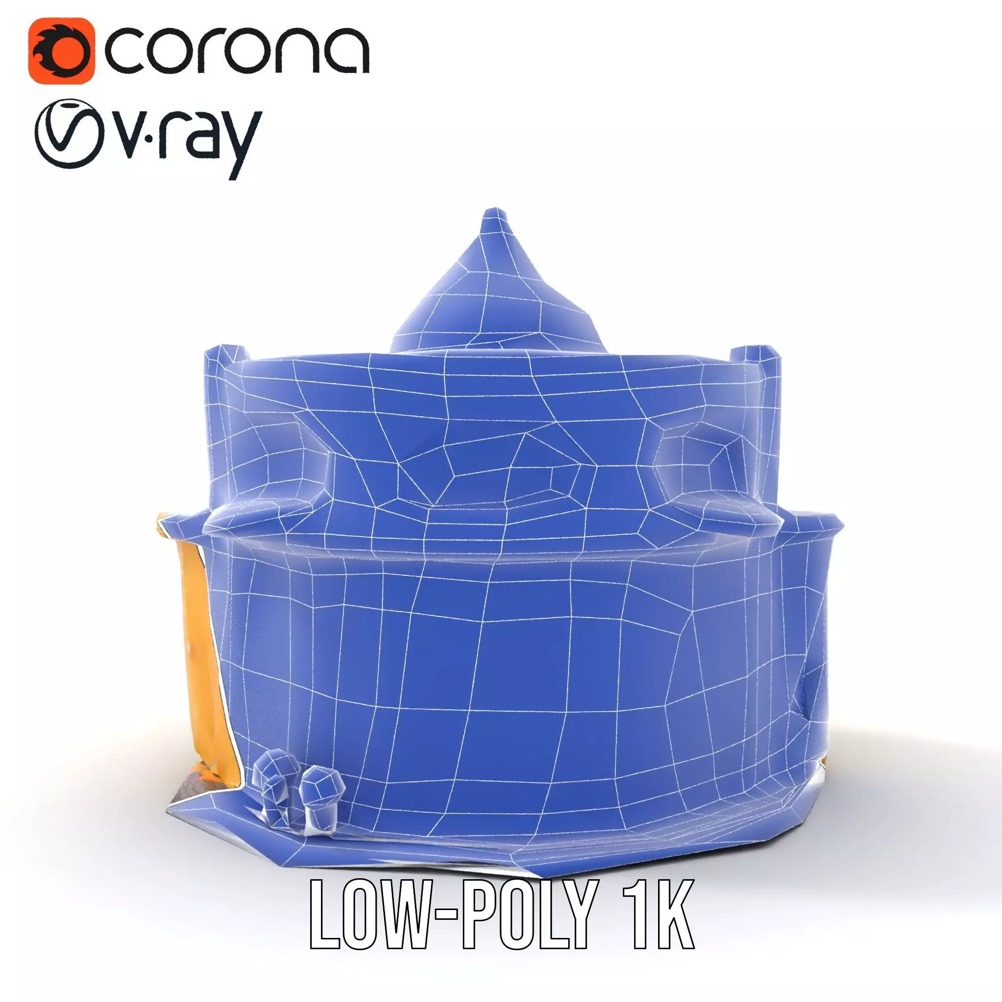 Vibrant Yellow Shopfront model pack Low-poly 3D model_30