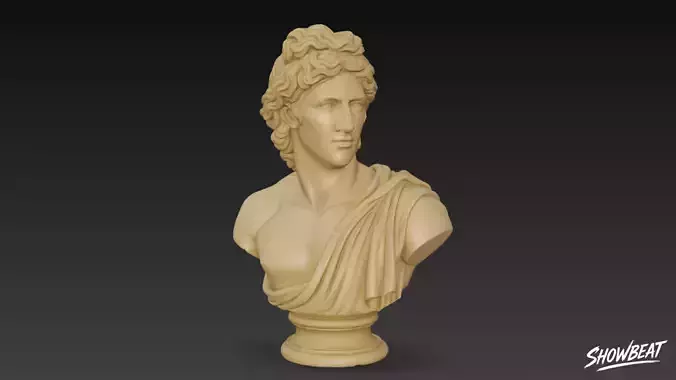 Greek God Apollo Bust