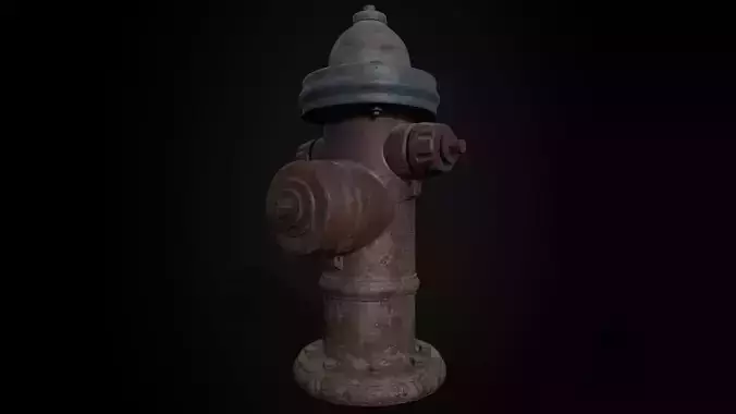 Old Fire Hydrant - Game Ready - Low poly PBR  Low-poly 3D model