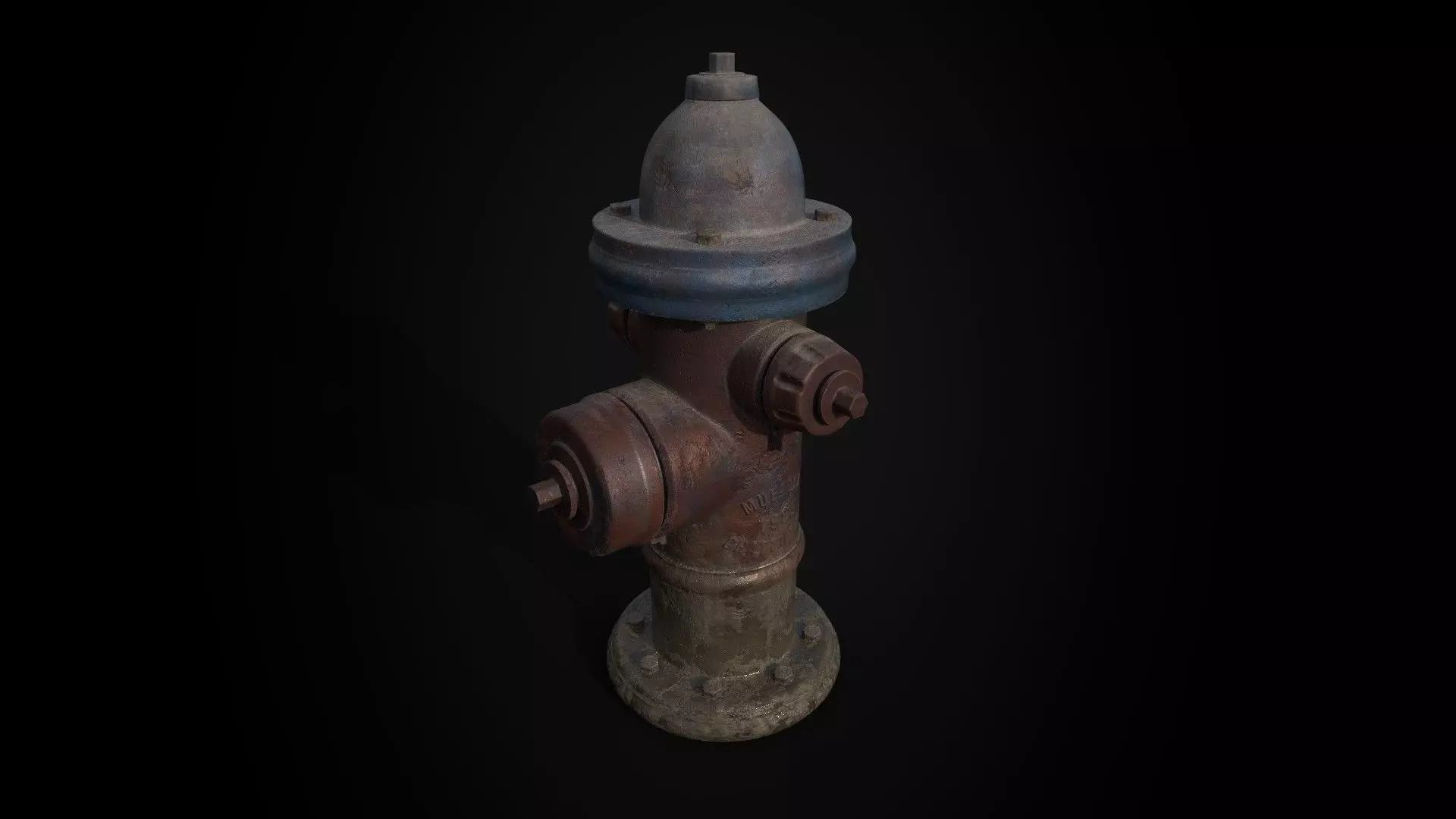 Old Fire Hydrant - Game Ready - Low poly PBR  Low-poly 3D model_4