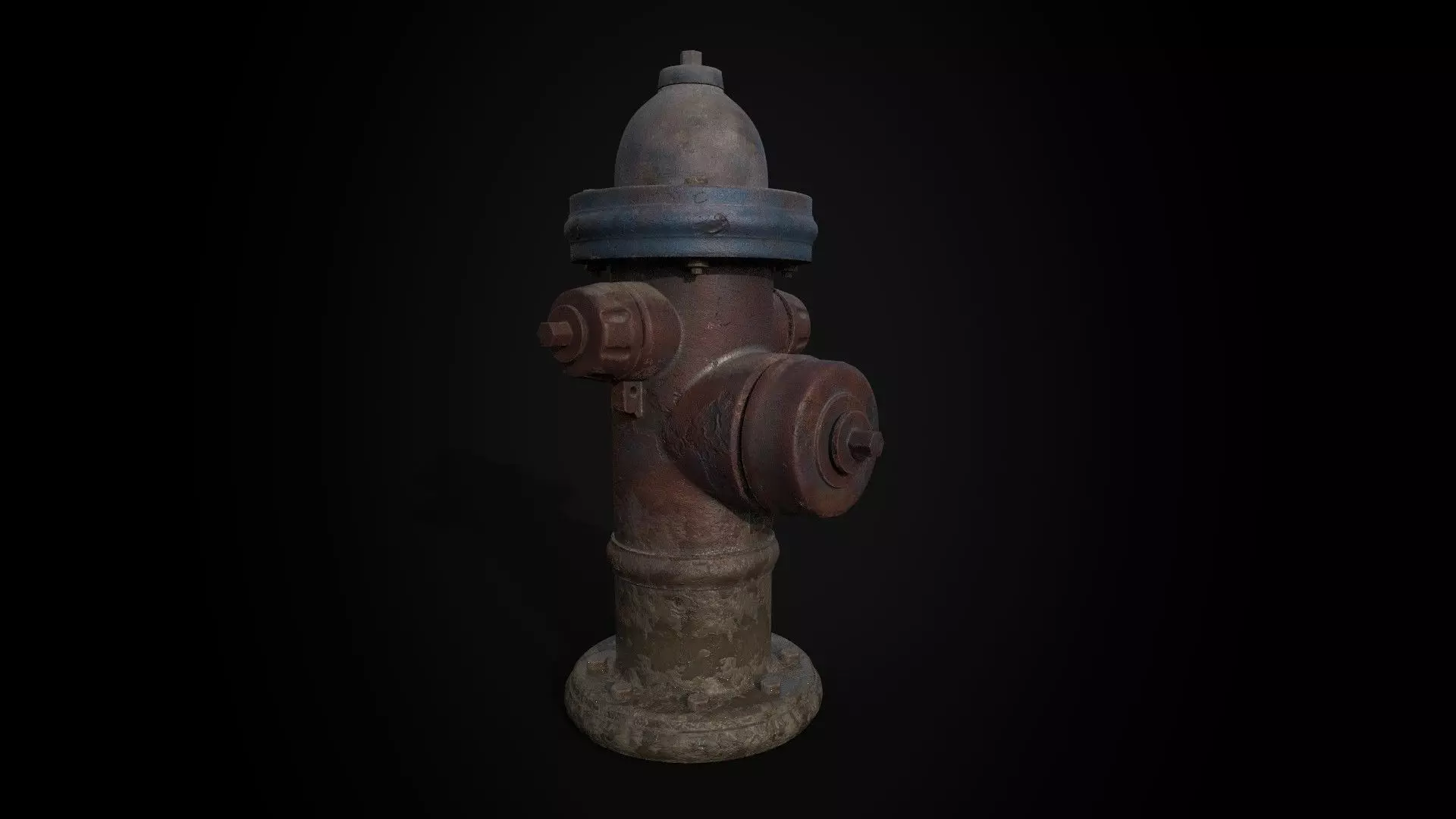 Old Fire Hydrant - Game Ready - Low poly PBR  Low-poly 3D model_3