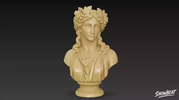 Greek God Dionysus Bust
