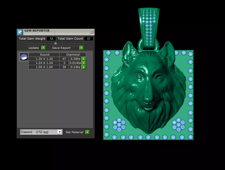 Mythic Warrior  Spirit Pendant Collection  3D print model_13