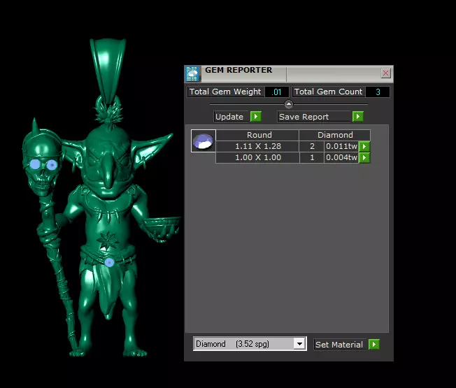 Mythic Warrior  Spirit Pendant Collection  3D print model_12