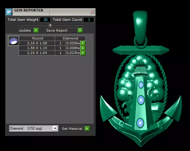 Mythic Warrior  Spirit Pendant Collection  3D print model_15