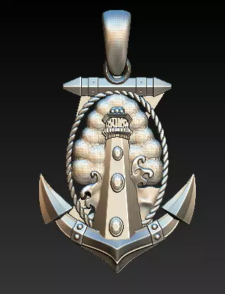 Mythic Warrior  Spirit Pendant Collection  3D print model_9