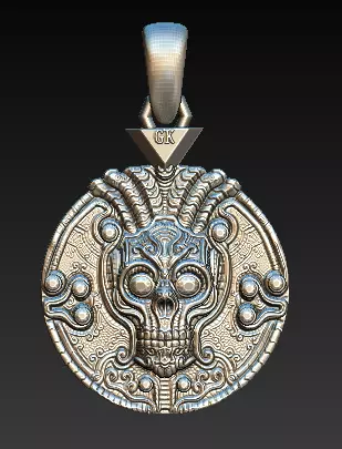 Mythic Warrior  Spirit Pendant Collection  3D print model_8