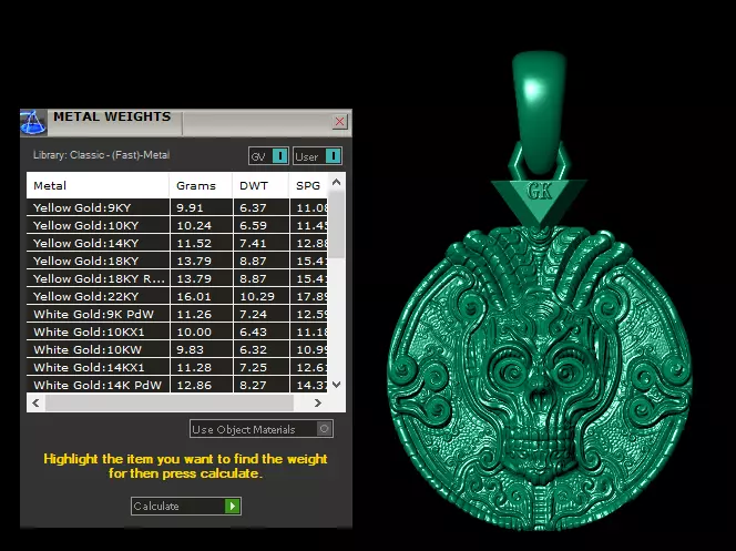 Mythic Warrior  Spirit Pendant Collection  3D print model_22