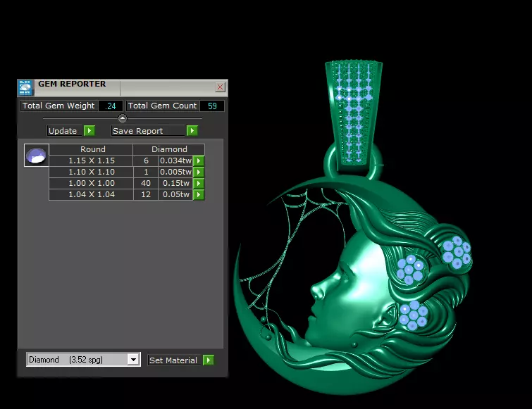 Mythic Warrior  Spirit Pendant Collection  3D print model_16