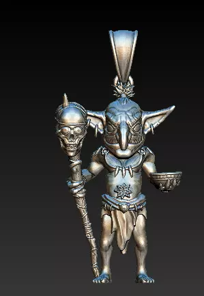 Mythic Warrior  Spirit Pendant Collection  3D print model_6