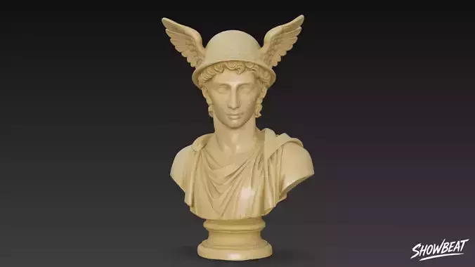 Greek God Hermes Bust