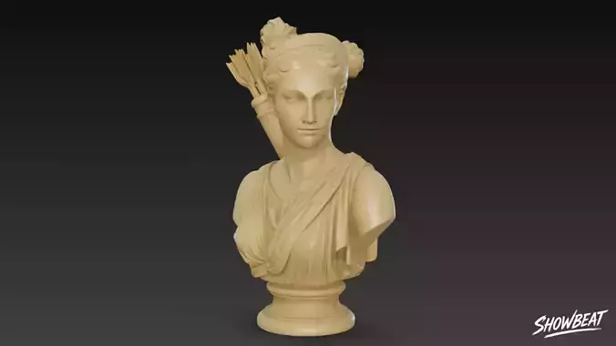Greek Goddess Artemis Bust