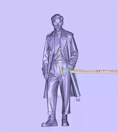 Fashionable man in trench coat