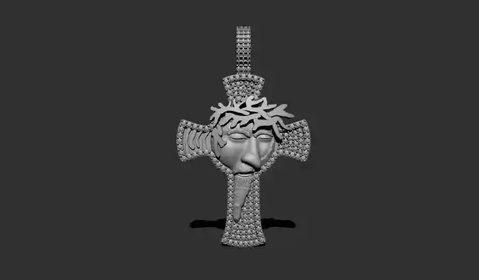 Face  daimond pendant