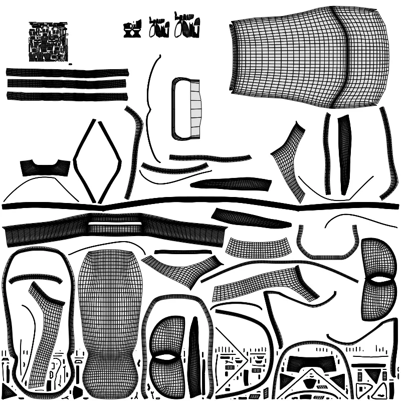 Backpack Low-poly 3D model_10