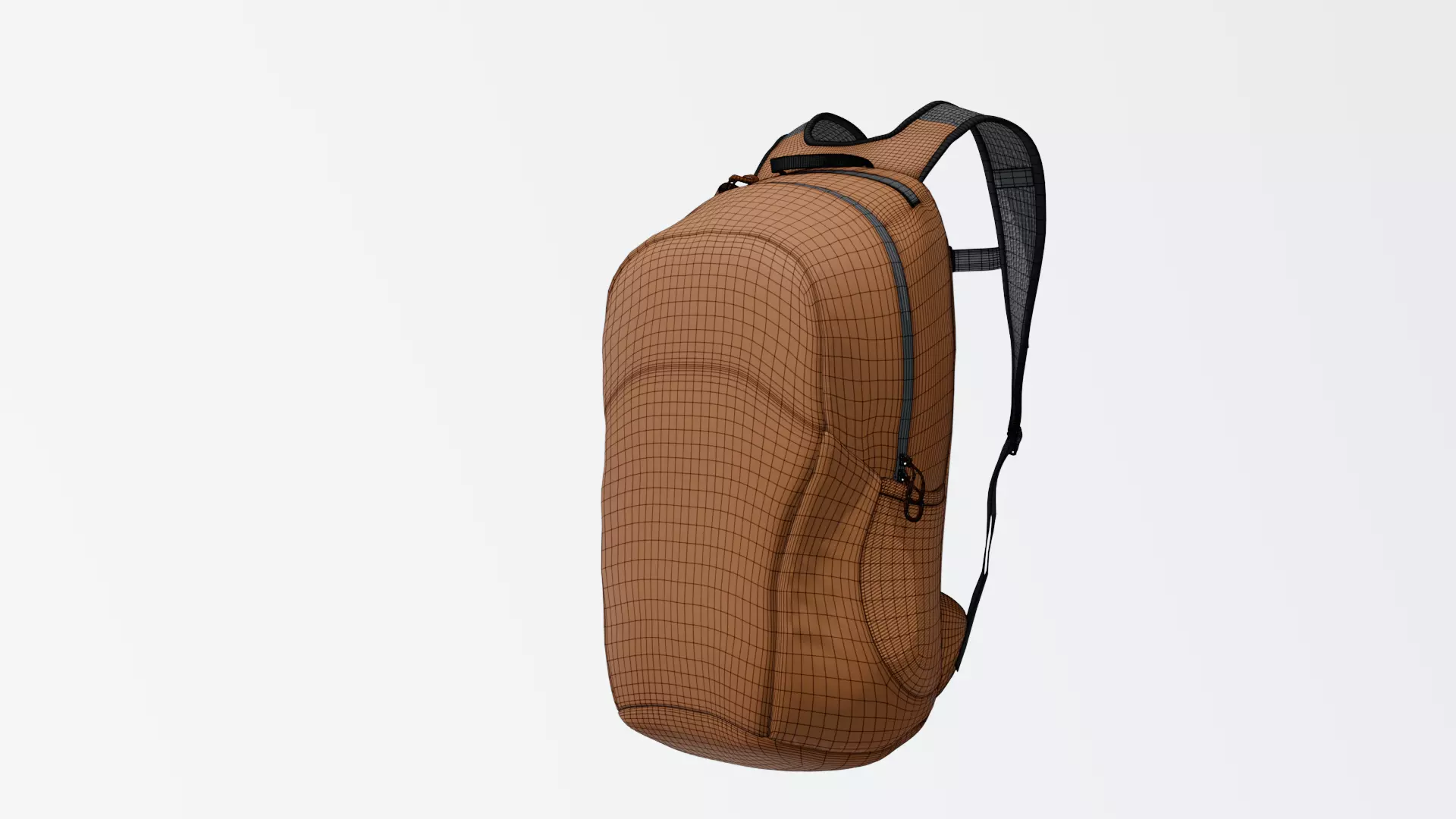 Backpack Low-poly 3D model_8