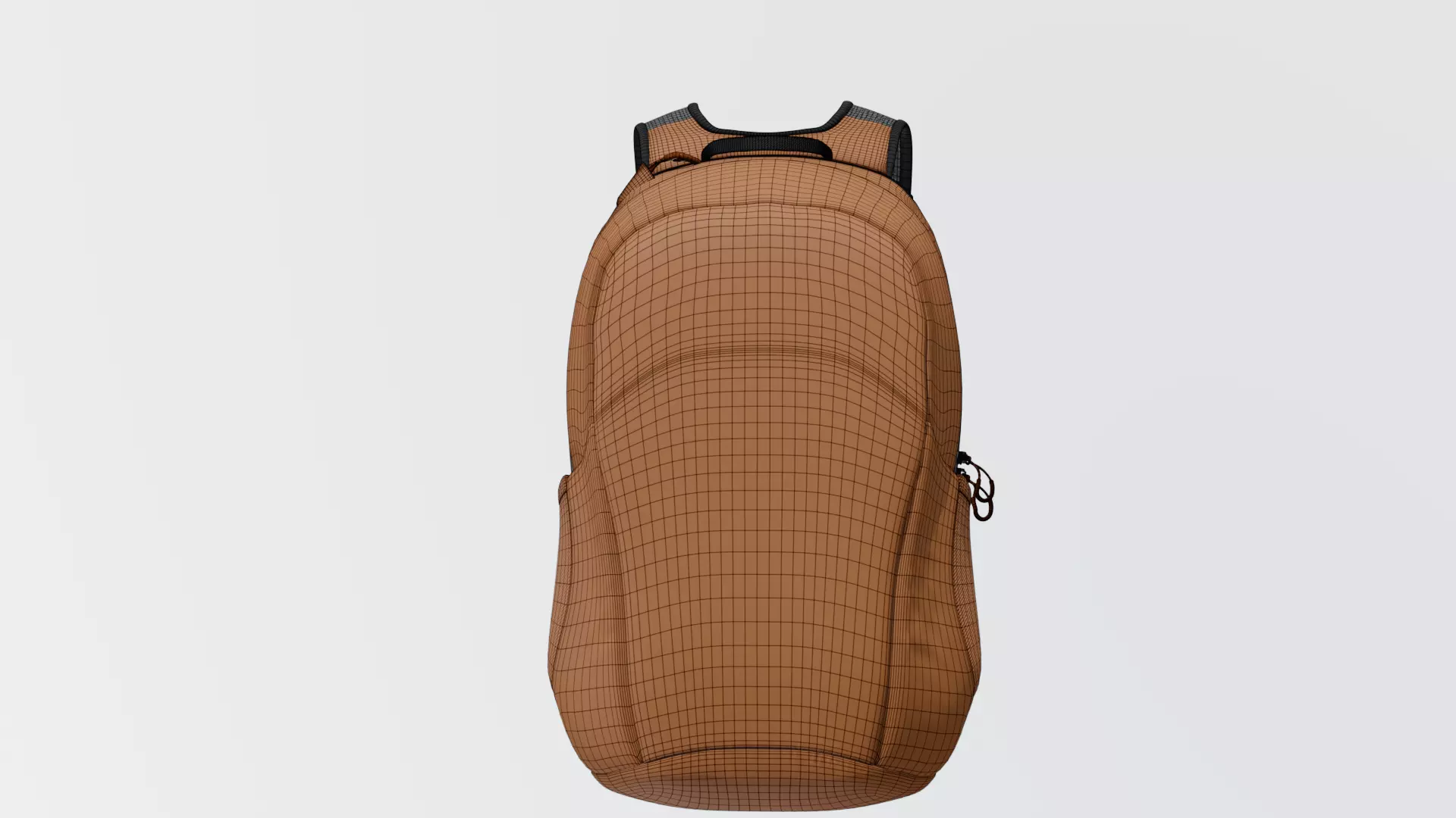 Backpack Low-poly 3D model_9