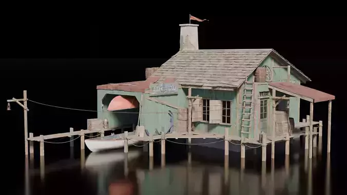 Wild West Building Boat House