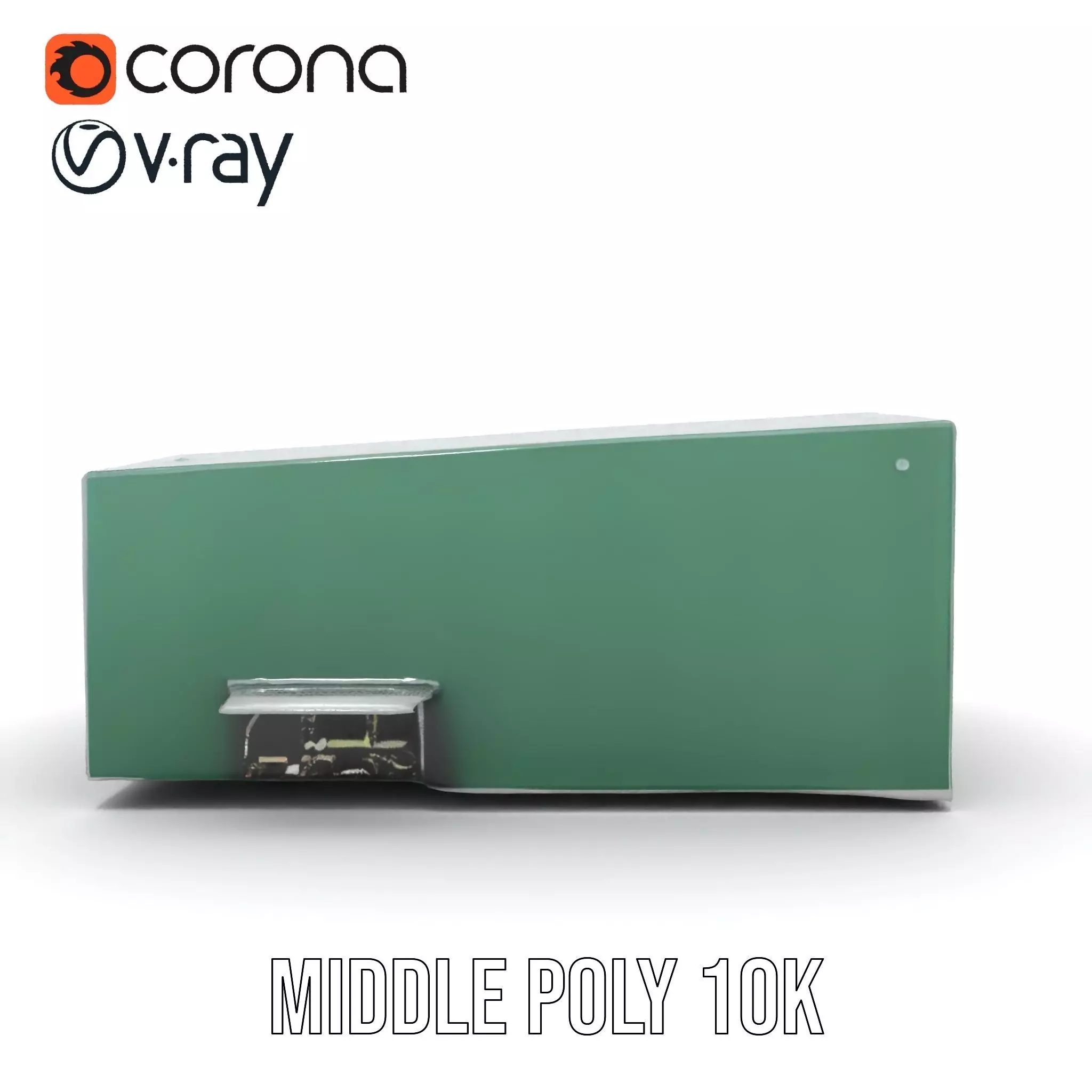 Green Industrial Warehouse model pack Low-poly 3D model_19