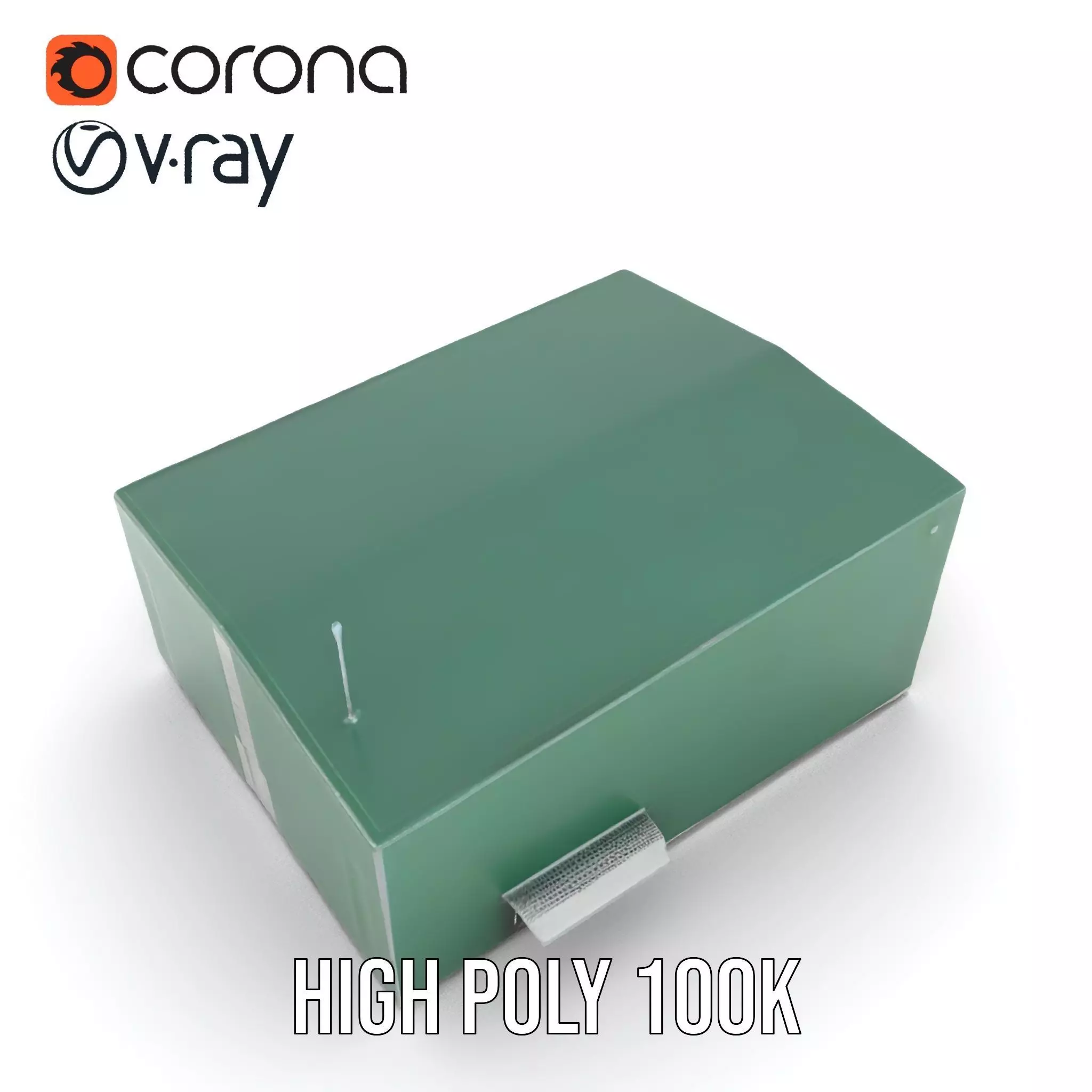 Green Industrial Warehouse model pack Low-poly 3D model_28